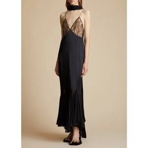 Khaite candita slip dress lace midi 4 $1980